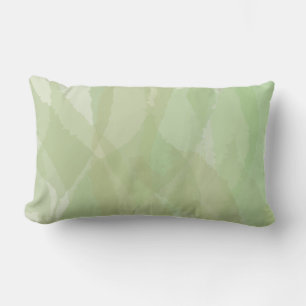 Coussin Rectangle Vert, cool, aquarelle tendance motif abstrait