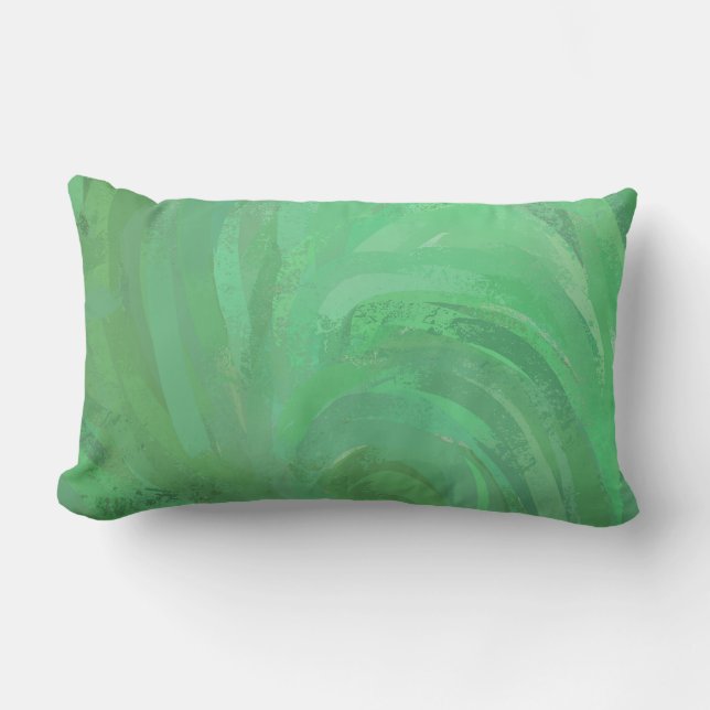 Coussin Rectangle Vert crème émeraude (Recto)