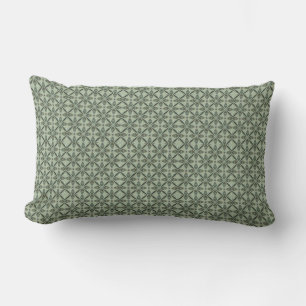 Coussin Rectangle Vert moderne Grand Motif