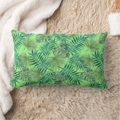 Coussin Rectangle Vert Plante feuille Motif Tropical (Couverture)