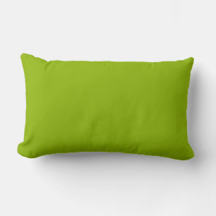 Coussin Rectangle Vert pomme (couleur solide) 