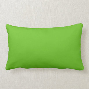 Coussin Rectangle Vert pomme couleur uni