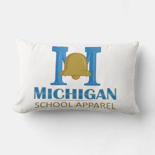 Coussin Rectangle Vêtements scolaires du Michigan