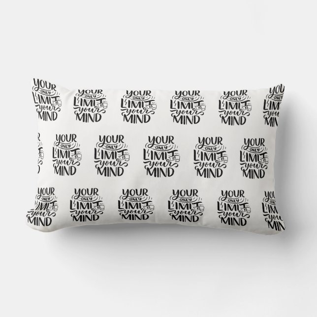 Coussin Rectangle Vibes positives - Votre seule limite est votre esp (Recto)
