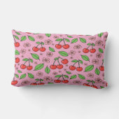 Coussin Rectangle Vibes Rouges Mignonnes Kawaii Esthétique Féminine  (Verso)