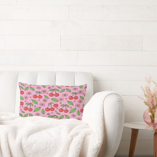 Coussin Rectangle Vibes Rouges Mignonnes Kawaii Esthétique Féminine  (Canapé)