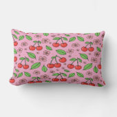 Coussin Rectangle Vibes Rouges Mignonnes Kawaii Esthétique Féminine  (Recto)