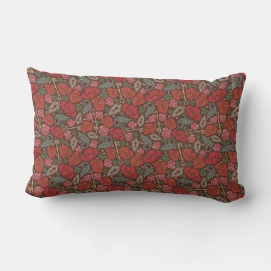 Coussin Rectangle Victorian Steampunk Old Lock (Verso)