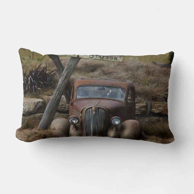 Coussin Rectangle Vieille voiture (Recto)