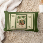 Coussin Rectangle Vierge Marie vintage joie de Noël (Couverture)