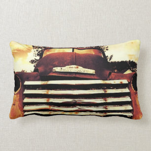 Coussin Rectangle Vieux Chevy cultivant le camion