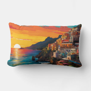 Coussin Rectangle View of the Amalfi coast Italy