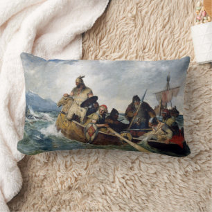 Coussin Rectangle Vikings norvégiens débarquent en Islande année 872