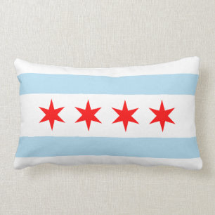 Coussin Rectangle Ville de Chicago Drapeau souvenir