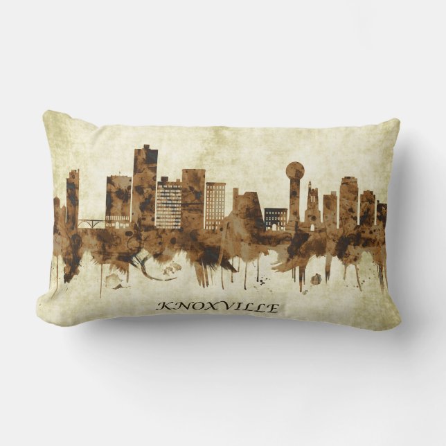 Coussin Rectangle Ville de Knoxville Tennessee (Recto)