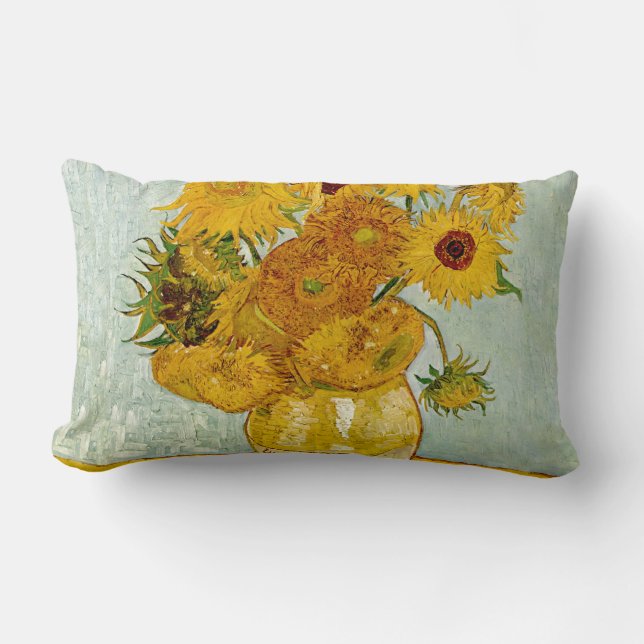Coussin Rectangle Vincent Van Gogh 12 Tournesols Impressionniste (Recto)