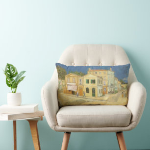 Coussin Rectangle Vincent van Gogh - La Maison Jaune (La Rue)