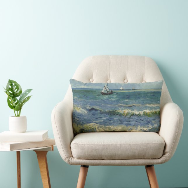 Coussin Rectangle Vincent van Gogh - Marine près de Saintes Maries (Chaise)