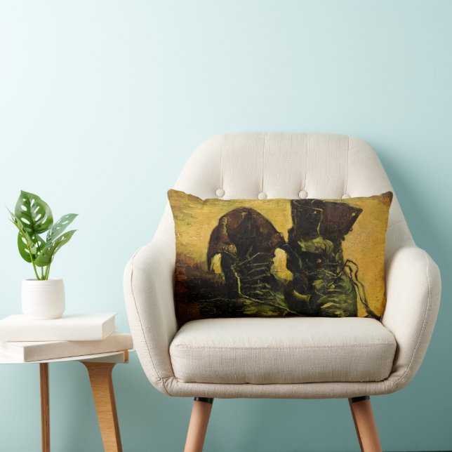 Coussin Rectangle Vincent van Gogh - Nature morte avec une paire de  (Chaise)