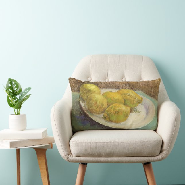 Coussin Rectangle Vincent van Gogh - Nature morte Citrons sur une as (Chaise)