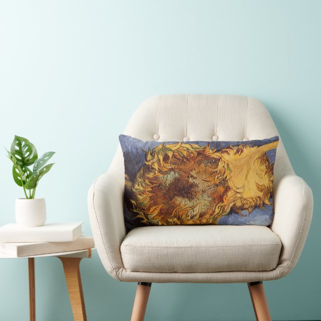 Coussin Rectangle Vincent van Gogh - Nature morte : Deux tournesols  (Chaise)