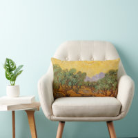 Vincent van Gogh - Oliviers, ciel jaune et soleil