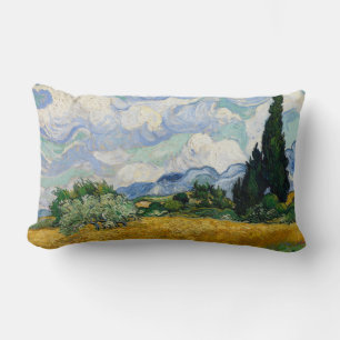 Coussin Rectangle Vincent Van Gogh Wheat Field With Cypresses