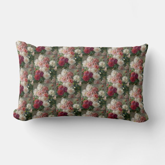Coussin Rectangle Vintage Abbott Fuller Graves Peonies (Recto)
