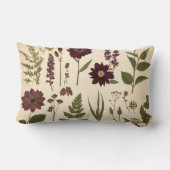 Coussin Rectangle Vintage Botanical Gothic Library Cushion Pillow (Verso)