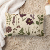 Coussin Rectangle Vintage Botanical Gothic Library Cushion Pillow (Couverture)