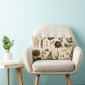 Coussin Rectangle Vintage Botanical Gothic Library Cushion Pillow (Chaise)