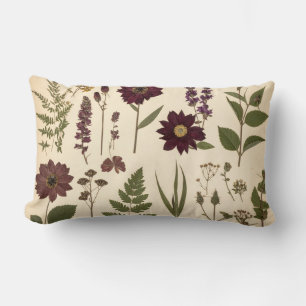 Coussin Rectangle Vintage Botanical Gothic Library Cushion Pillow