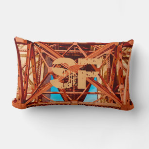 Coussin Rectangle Vintage Golden Gate Bridge Lumbar Cushion
