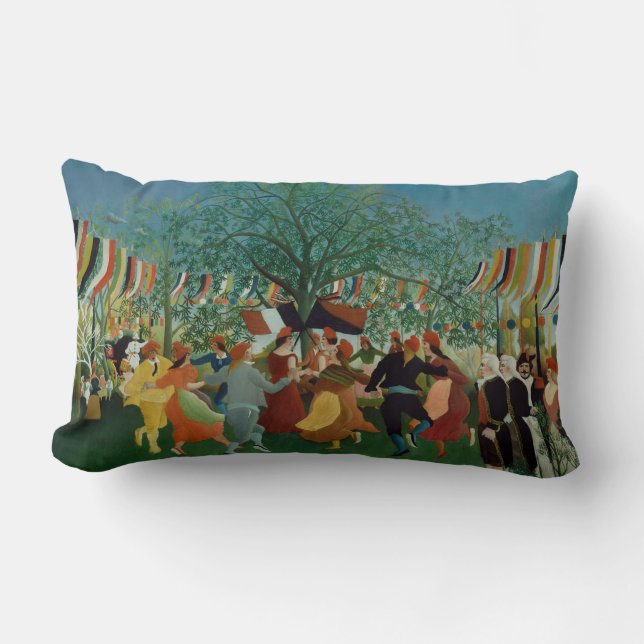 Coussin Rectangle Vintage Henri Rousseau Centenaire de l'indépendanc (Recto)