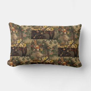 Coussin Rectangle Vintage Jean Frederic Bazille Fleurs