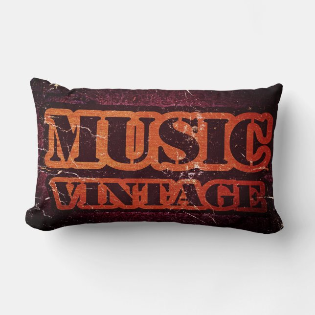 Coussin Rectangle Vintage music (Recto)