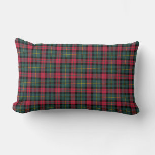 Coussin Rectangle Vintage Noël Plaid Motif
