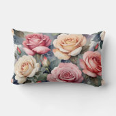 Coussin Rectangle Vintage roses (Verso)