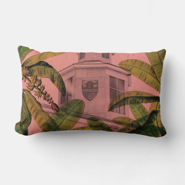 Coussin Rectangle Vintage Tropical Bahamas Lumbar Cushion (Recto)