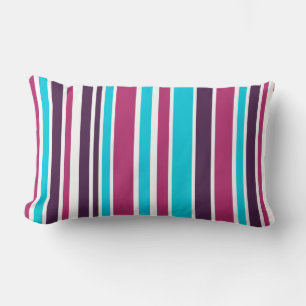 Coussin Rectangle Violet Rose Et Violet Foncé