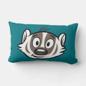 Coussin Rectangle Visage de blaireau de boomer du raton laveur | de (Verso)