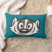 Coussin Rectangle Visage de blaireau de boomer du raton laveur | de (Couverture)