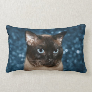 Coussin Rectangle Visage de chat siamois