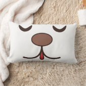 Coussin Rectangle Visage de chien adorable et mignon pour enfants bl (Couverture)
