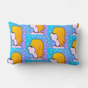 Coussin Rectangle visage de femme