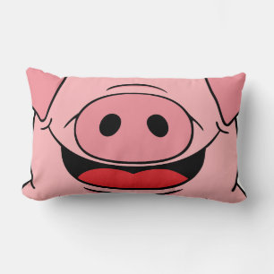 Coussin Rectangle Visage de porc