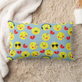 Coussin Rectangle Visages amusants mignon émotionnel (Couverture)