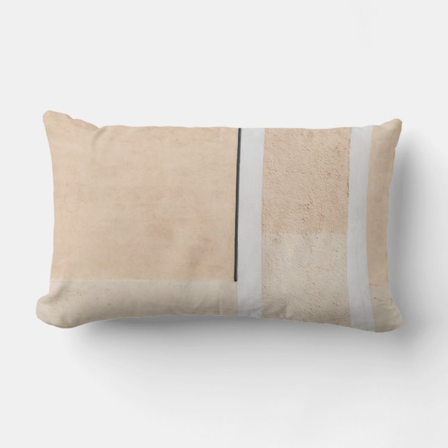 Coussin Rectangle Vitre encadrée en bois blanc (Recto)