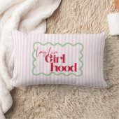 Coussin Rectangle Vive la salle de jeu de la nursery pop girly (Couverture)