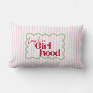 Coussin Rectangle Vive la salle de jeu de la nursery pop girly